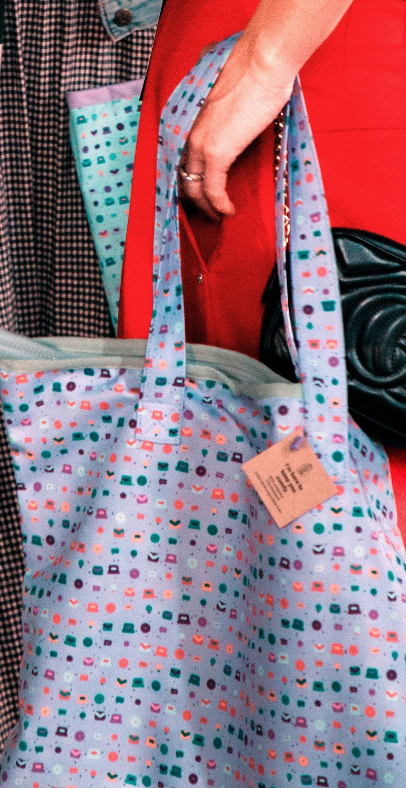 Women in Marketing Bulgaria lavender tote bag - 2026 collection pattern